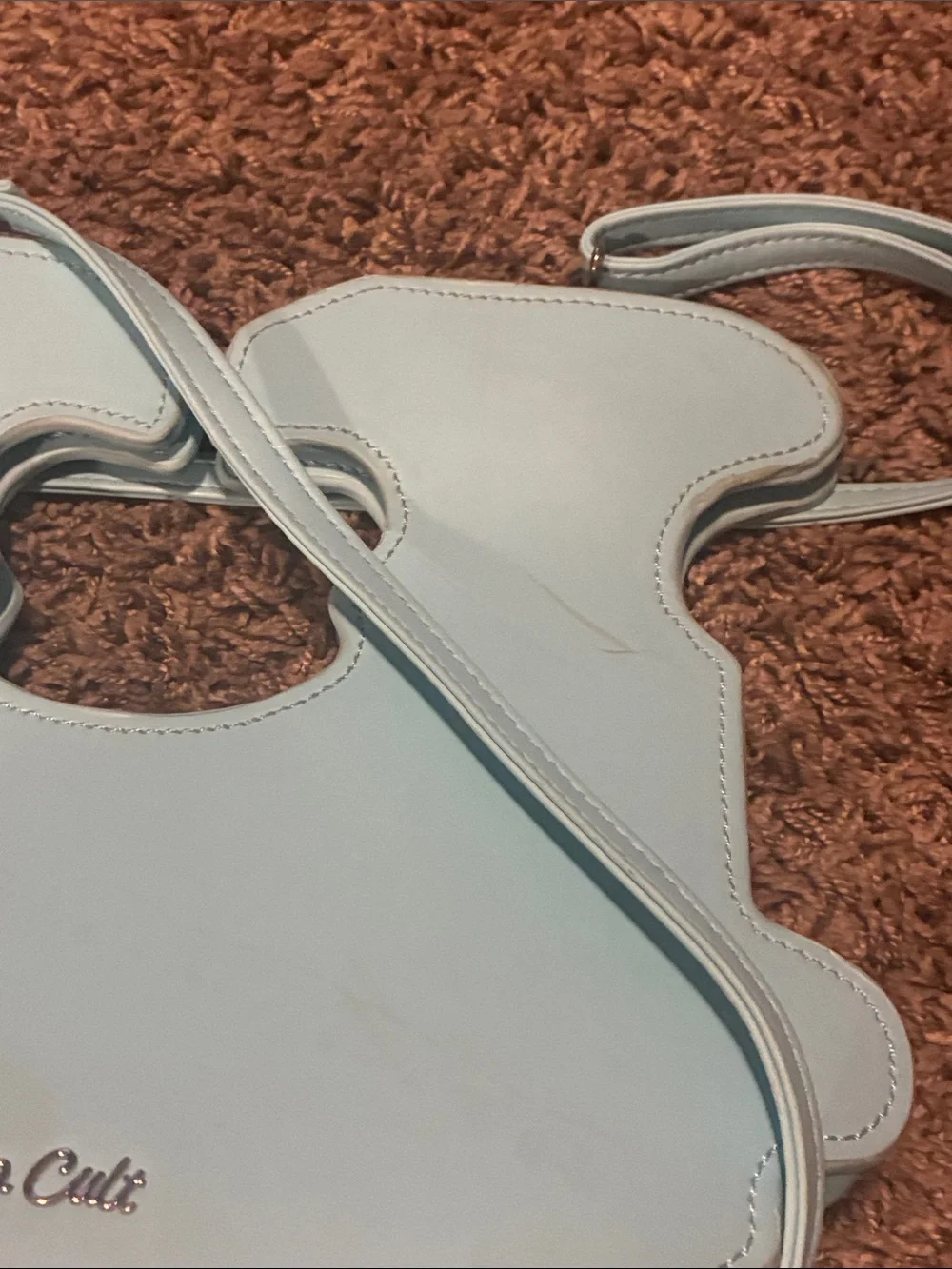 LET'S GET THIS BREAD Light Blue studio cult Crossbody Bag
